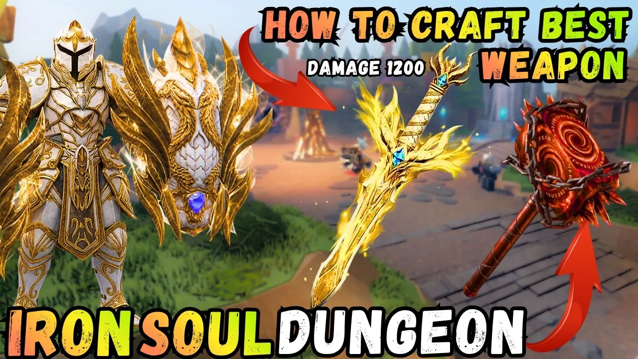 How to craft the best weapon in Iron Soul: Dungeon — 1200 damage greatsword